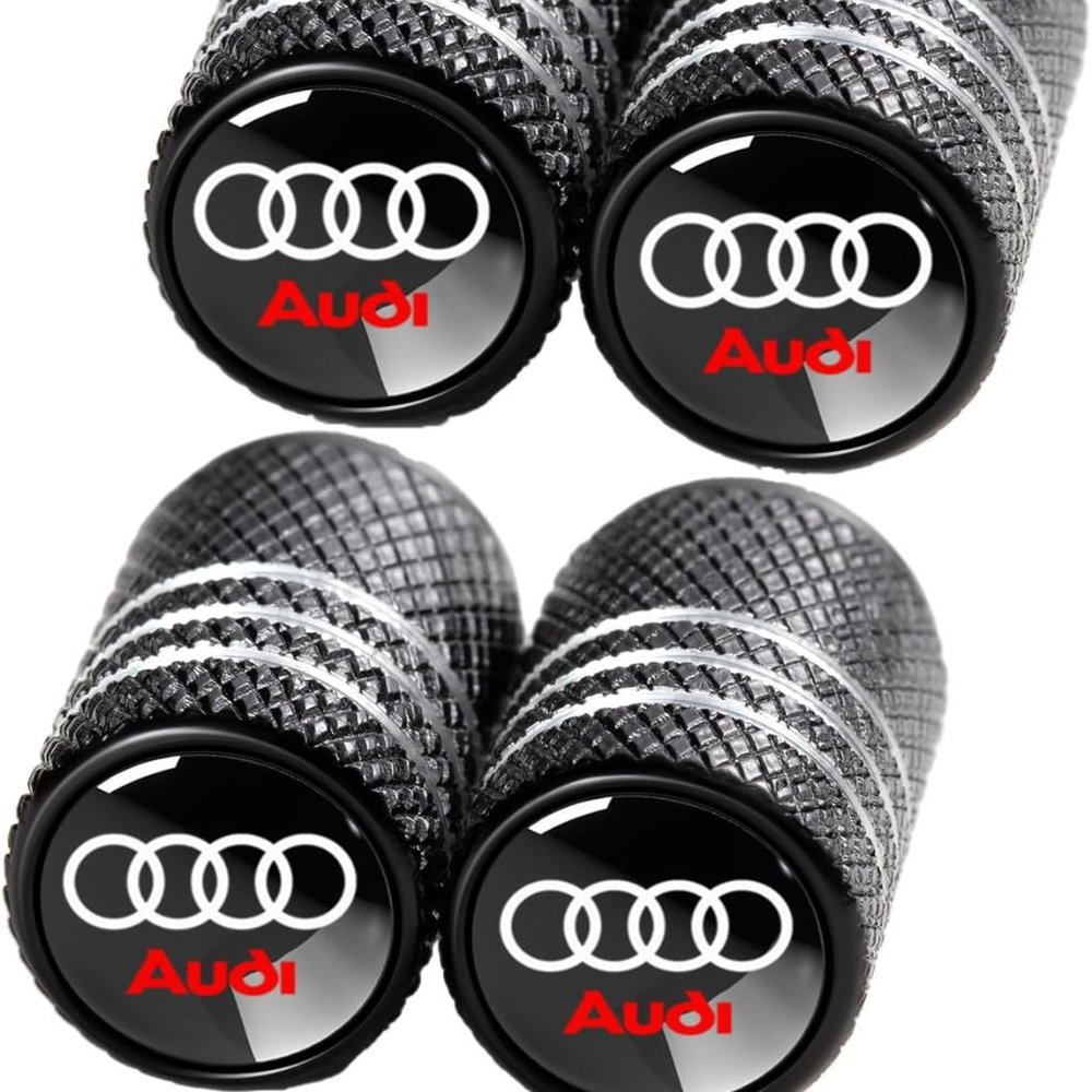 Tire Valve Stem Caps for Audi S3 A3 RS3 A4 A5 A6 A7 RS7 A8 Q3 Q5 Q7 R8